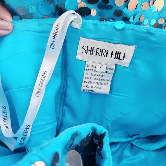 SHERRI HILL PROM BUBBLE DRESS EUC SIZE 2 - Picture 13 of 16